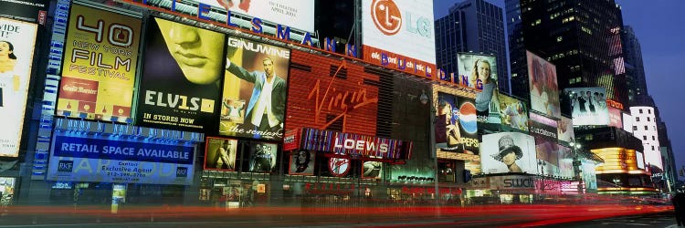 Billboards On Buildings In A City, Times Square, NYC, New York City, New York State, USA