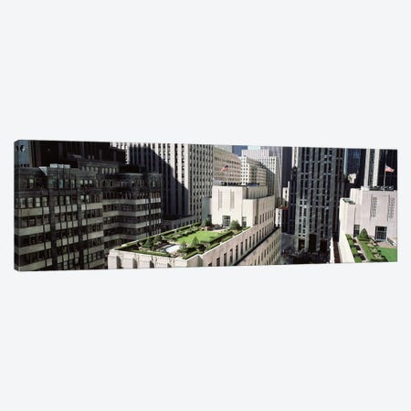 Rooftop Garden, Rockefeller Center, New York City, New York, USA Canvas Print #PIM4185} by Panoramic Images Canvas Print