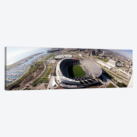 Aerial view of a stadium, Soldier Field, Chicago, Illinois, USA Canvas Print #PIM4193} by Panoramic Images Canvas Art Print