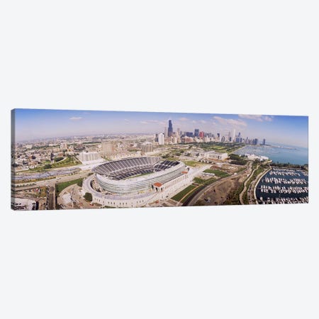 Aerial view of a stadium, Soldier Field, Chicago, Illinois, USA #2 Canvas Print #PIM4194} by Panoramic Images Canvas Art