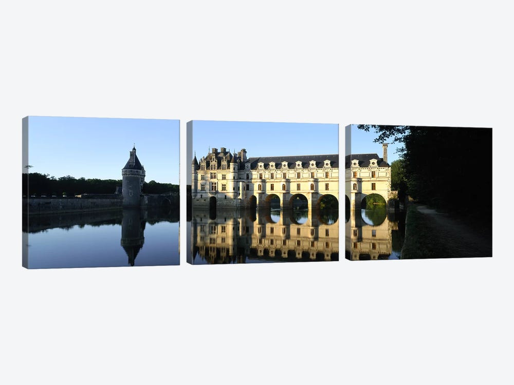 Chateau de Chenonceaux Loire Valley France by Panoramic Images 3-piece Canvas Print