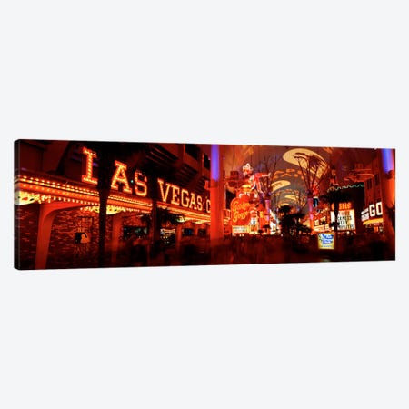 Fremont Street Experience Las Vegas NV USA #5 Canvas Print #PIM419} by Panoramic Images Art Print