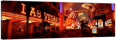 Fremont Street Experience Las Vegas NV USA #5 Canvas Art Print - Gambling Art