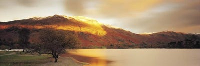 Golden Autumn Sunlight, Ullswater, Lake District, England, United Kingdom by Panoramic Images canvas print
