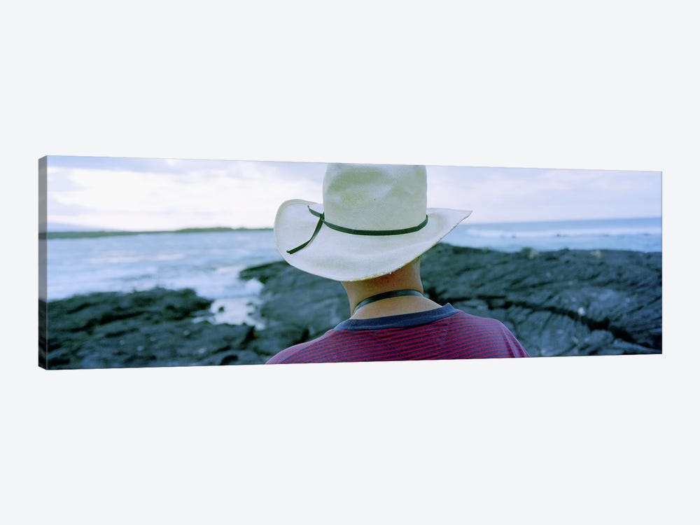 Man with Straw Hat Galapagos Islands Ecuador by Panoramic Images 1-piece Canvas Art Print