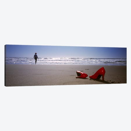 Red High Heels In Zoom, San Francisco, California, USA Canvas Print #PIM4222} by Panoramic Images Art Print
