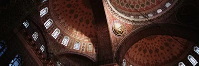 TurkeyIstanbul, Suleyman Mosque, interior domes by Panoramic Images canvas print