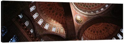 TurkeyIstanbul, Suleyman Mosque, interior domes Canvas Art Print - Dome Art