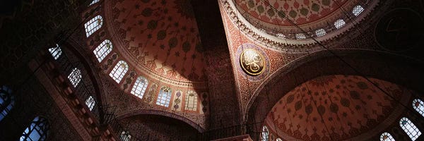 Domes: TurkeyIstanbul, Suleyman Mosque, interior domes by Panoramic Images
