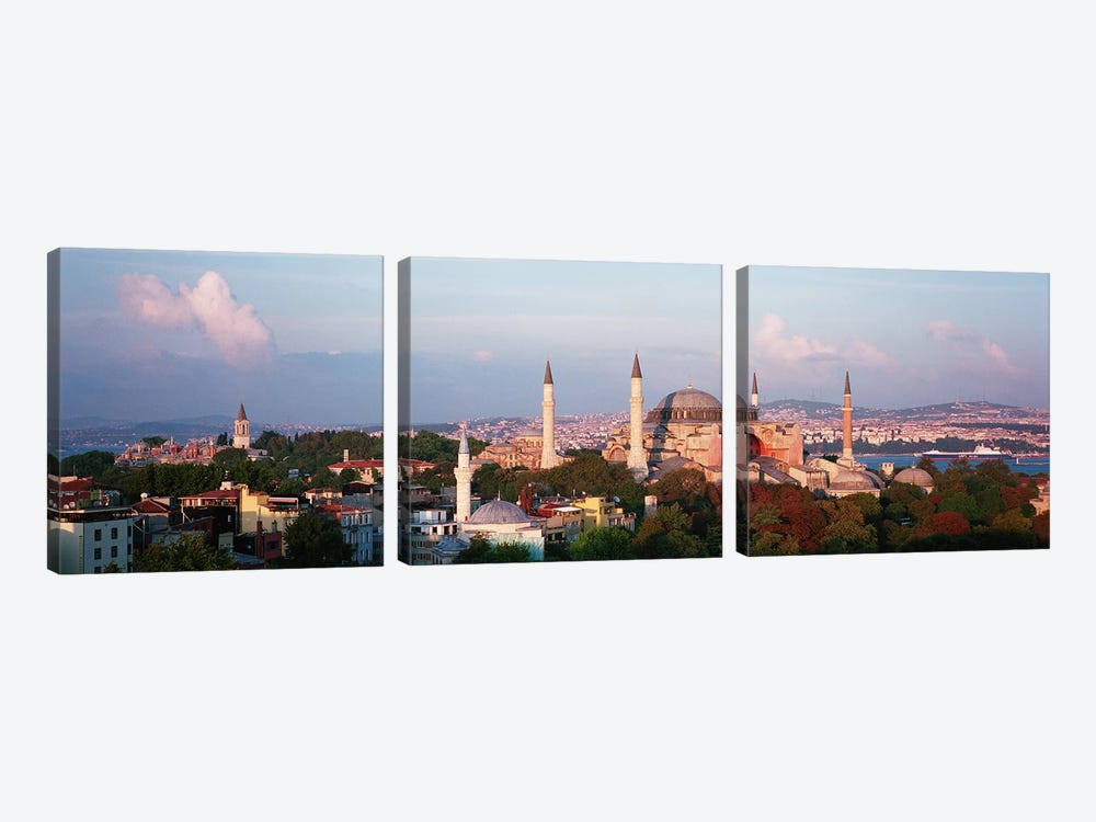 TurkeyIstanbul, Hagia Sofia by Panoramic Images 3-piece Canvas Wall Art