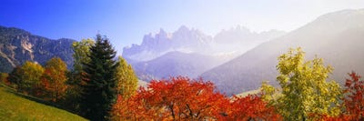 Autumn Landscape I, Odle/Geisler Group, Dolomites, Val di Funes, South Tyrol Province, Italy by Panoramic Images acrylic art print