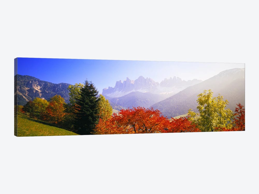 Autumn Landscape I, Odle/Geisler Group, Dolomites, Val di Funes, South Tyrol Province, Italy by Panoramic Images 1-piece Canvas Print