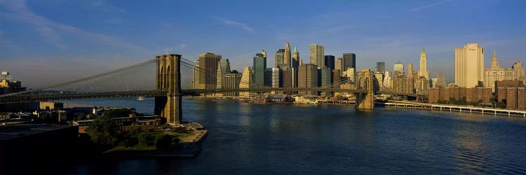 Bridge Across A RiverBrooklyn Bridge, NYC, New York City, New York State, USA