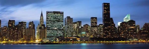 New York City Skylines: Manhattan, NYC, New York City, New York State, USA by Panoramic Images