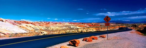 Nevada: Road Valley of Fire State Park Overton NV by Panoramic Images