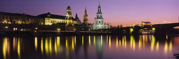 Dresden: Innere Altstadt At Night, Dresden, Saxony, Germany by Panoramic Images