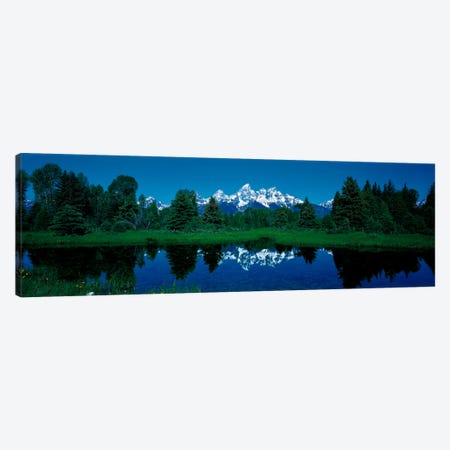 Snake River & Teton Range Grand Teton National Park WY USA Canvas Print #PIM426} by Panoramic Images Art Print