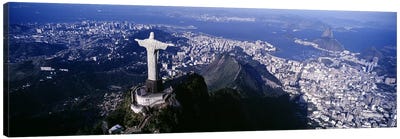 Aerial View I, Rio de Janeiro, Southeast Region, Brazil Canvas Art Print - Sculpture & Statue Art