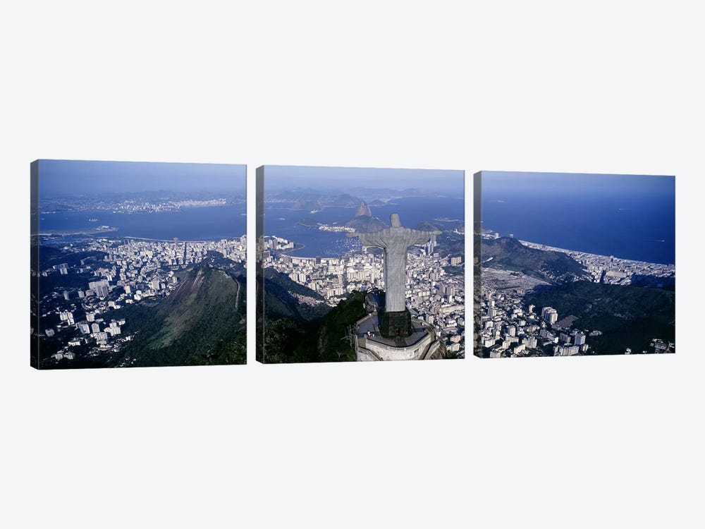 Aerial View II, Rio de Janeiro, Southeast Region, Brazil by Panoramic Images 3-piece Canvas Print