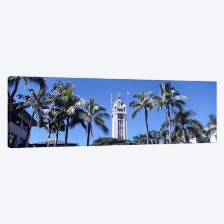 Low angle view of a tower, Aloha Tower, Oahu, Honolulu, Hawaii, USA Canvas Print #PIM4275} by Panoramic Images Canvas Art Print