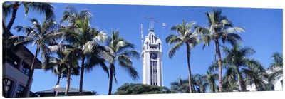 Low angle view of a tower, Aloha Tower, Oahu, Honolulu, Hawaii, USA Canvas Art Print - Honolulu Art