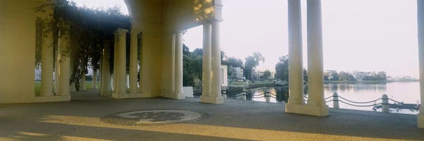 Oakland: Building on the waterfront, Lake Merritt, Oakland, California, USA by Panoramic Images
