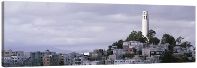 Coit Tower On Telegraph Hill, San Francisco, California, USA Canvas Art Print - San Francisco Art