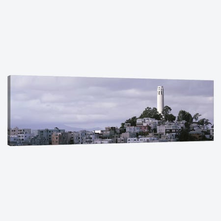Coit Tower On Telegraph Hill, San Francisco, California, USA Canvas Print #PIM4279} by Panoramic Images Canvas Wall Art