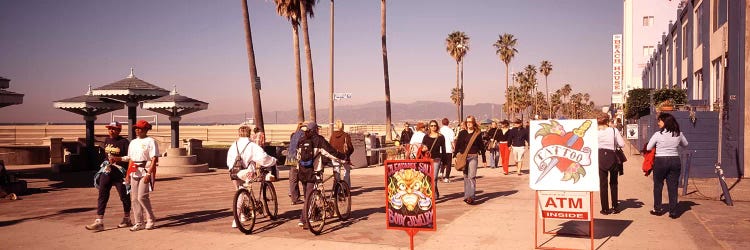 People Walking On The Sidewalk, Venice, Los Angeles, California, USA