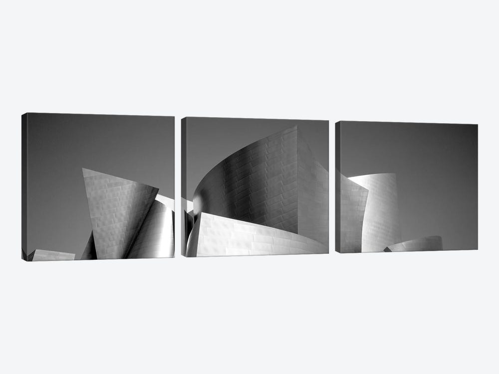 Low angle view of a building, Walt Disney Concert Hall, City of Los Angeles, California, USA by Panoramic Images 3-piece Canvas Artwork