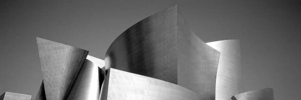 Los Angeles: Low angle view of a building, Walt Disney Concert Hall, City of Los Angeles, California, USA by Panoramic Images