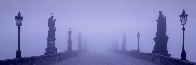 Thick Fog Over Charles Bridge, Prague, Czech Republic