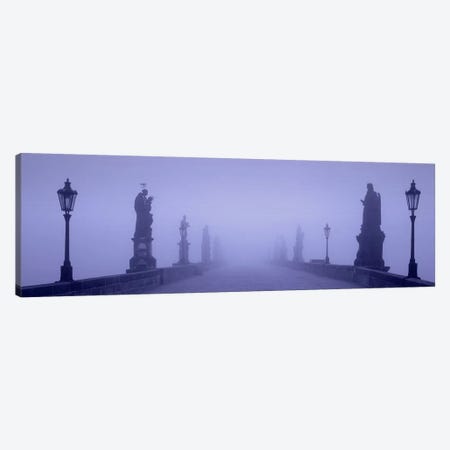 Thick Fog Over Charles Bridge, Prague, Czech Republic Canvas Print #PIM4289} by Panoramic Images Canvas Print