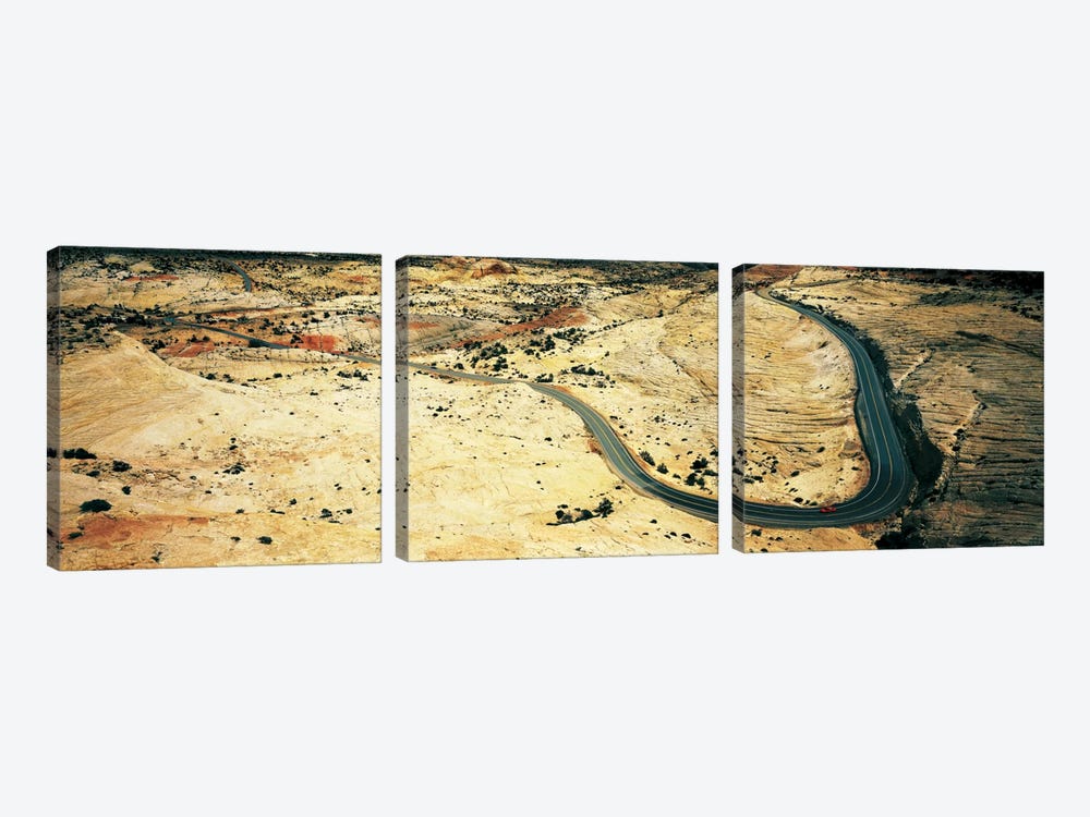 Hwy 12 near Escalante UT USA by Panoramic Images 3-piece Canvas Art Print