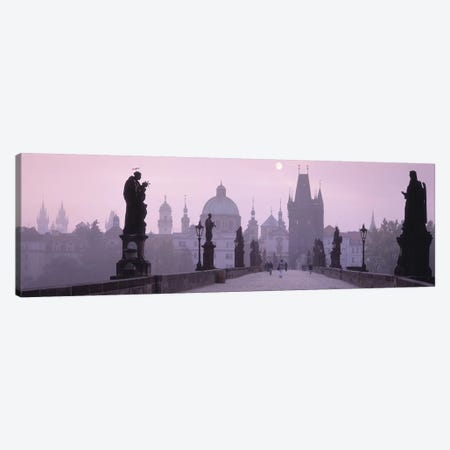 Charles Bridge And The Spires Of Old Town, Prague, Czech Republic Canvas Print #PIM4291} by Panoramic Images Canvas Wall Art