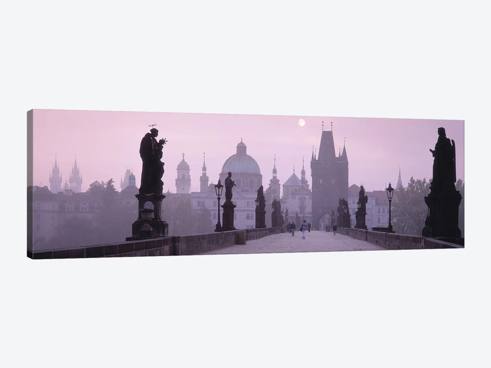 Charles Bridge And The Spires Of Old Town, Prague, Czech Republic by Panoramic Images 1-piece Canvas Print