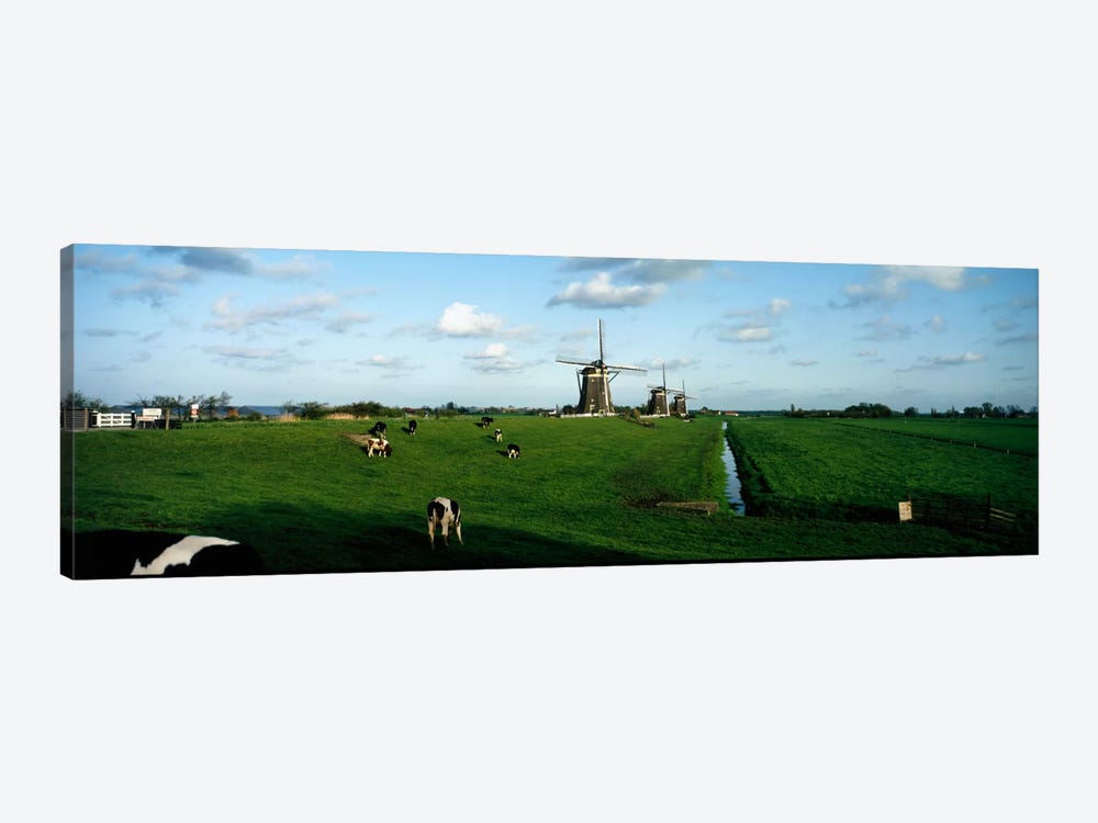 Windmills, Netherlands by Panoramic Images 1-piece Canvas Artwork