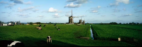 Netherlands: Windmills, Netherlands by Panoramic Images
