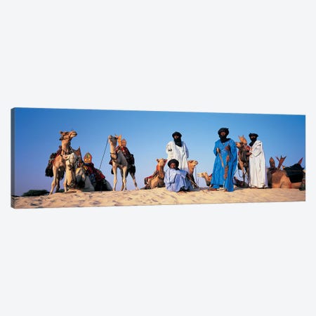 Tuareg Camel Riders, Mali, Africa Canvas Print #PIM4307} by Panoramic Images Canvas Print