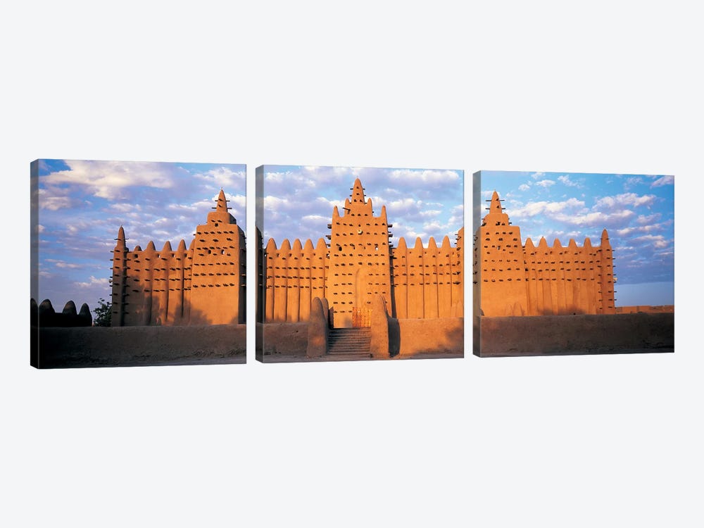 Great Mosque Of Djenne, Mali, Africa by Panoramic Images 3-piece Canvas Wall Art