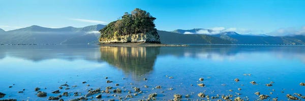Islands: Wooded Island, Marlborough Sounds, South Island, New Zealand by Panoramic Images