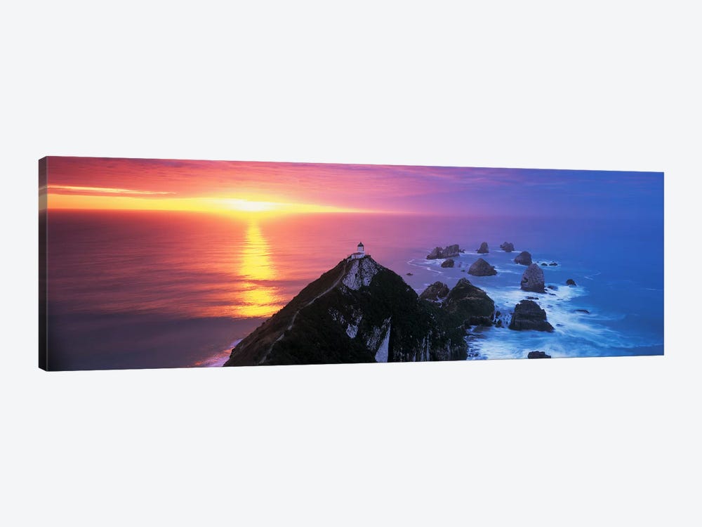 SunsetNugget Point Lighthouse, South Island, New Zealand by Panoramic Images 1-piece Canvas Print