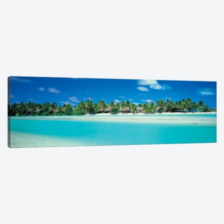 Tropical Landscape, Aitutaki, Cook Islands Canvas Print #PIM4312} by Panoramic Images Canvas Print