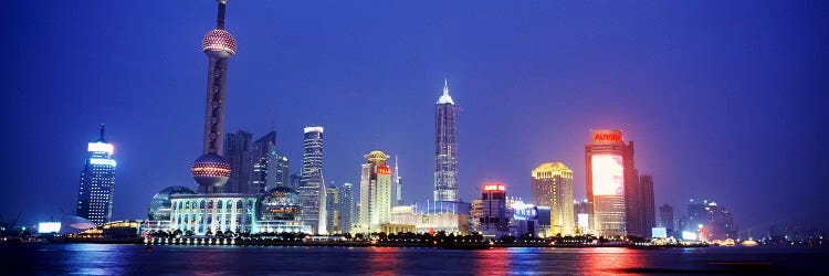 Skyline At Dusk, Lujiazui, Pudong District, Shanghai, People's Republic Of China