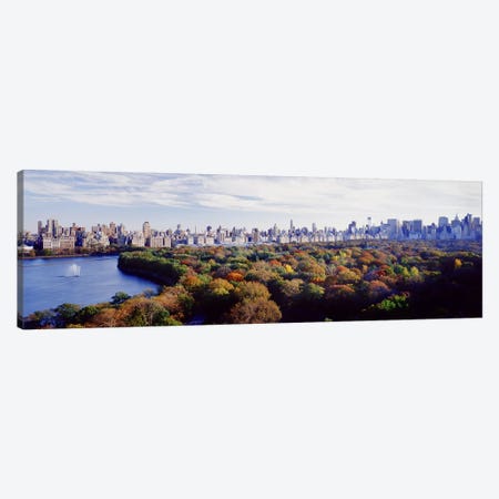 Buildings in a cityCentral Park, Manhattan, New York City, New York State, USA Canvas Print #PIM4329} by Panoramic Images Canvas Artwork