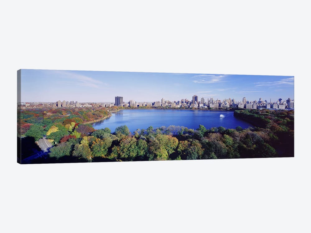 Buildings in a cityCentral Park, Manhattan, New York City, New York State, USA by Panoramic Images 1-piece Canvas Art
