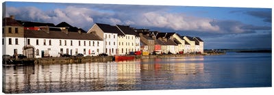 Waterfront Property, Ballyknow Quay, Galway, County Galway. Connacht Province, Republic Of Ireland Canvas Art Print - Galway