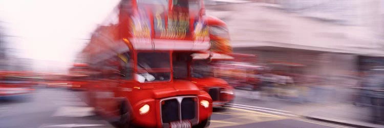 Double Decker Motion Blur, London, England, United Kingdom by Panoramic Images wall art