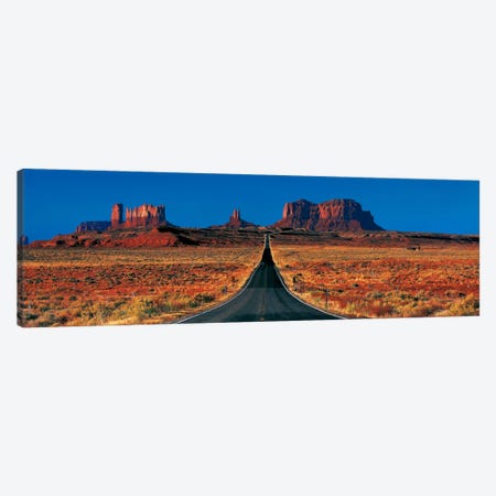 U.S. Route 163 View, Monument Valley, Navajo Nation, Arizona, USA Canvas Print #PIM433} by Panoramic Images Canvas Print