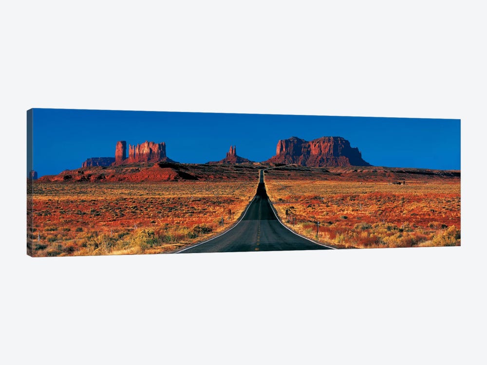 U.S. Route 163 View, Monument Valley, Navajo Nation, Arizona, USA by Panoramic Images 1-piece Canvas Art Print